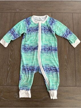 Coco Moon Hibiscus Kiss Bamboo Zippy Sleeper 6-9 Months